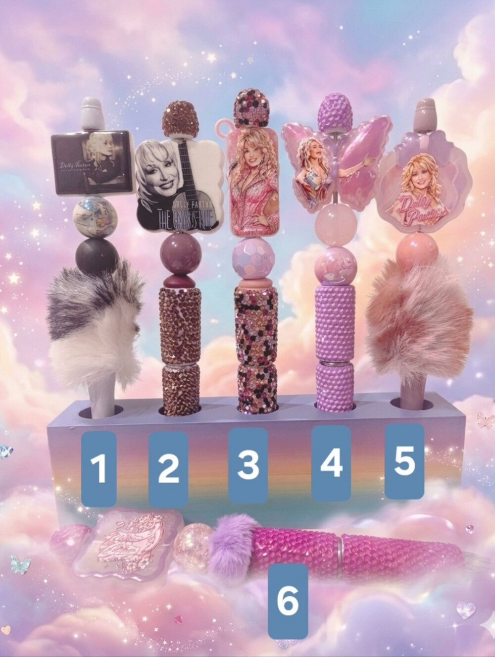 Pretty Pens - 6 Styles To Choose From - Free Refill Included